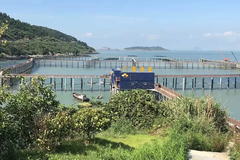 周囲498m超長距離杭式フェンスネット衣服製作設置プロジェクト