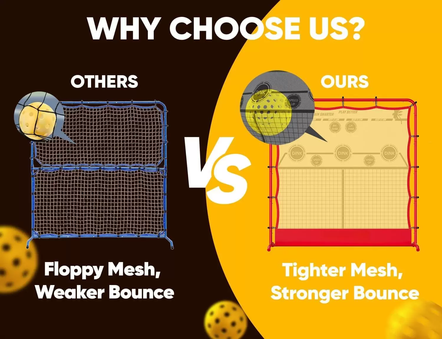 6&times;6フィート 2-in-1 スチールチューブ ピックルボール I