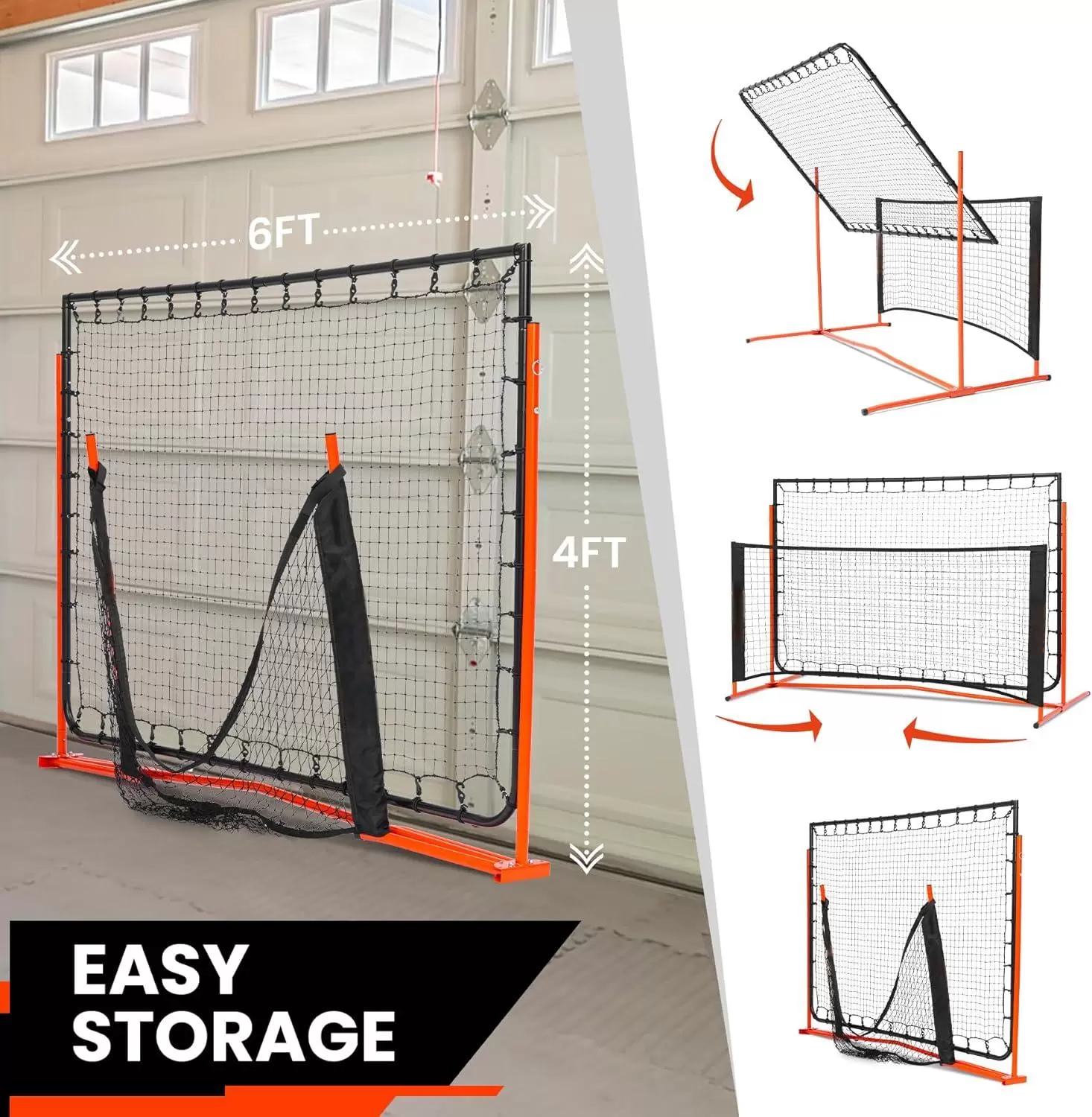 6&times;6フィート 2-in-1 スチールチューブ ピックルボール IV