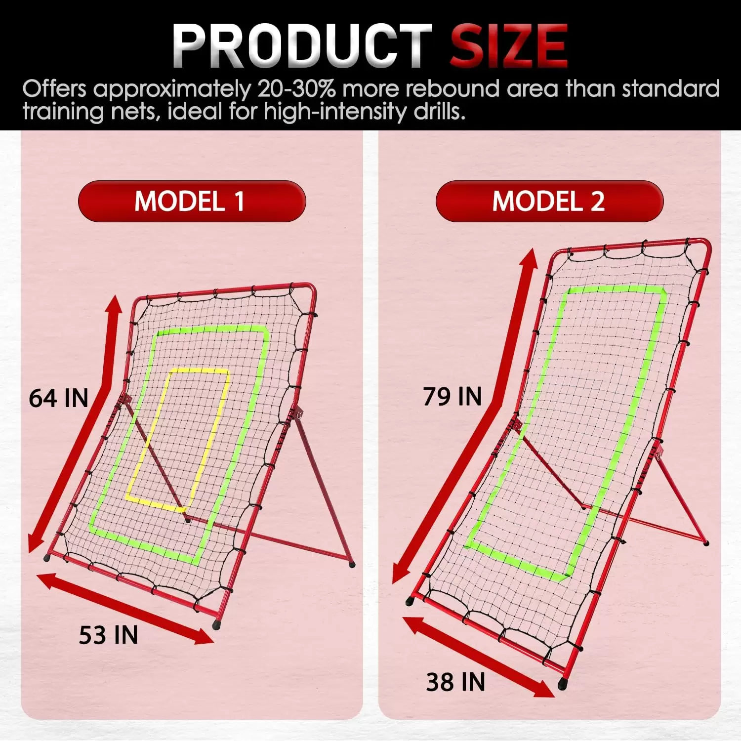 2-1 サイズ変換可能マルチスポーツリバウンドネット II
