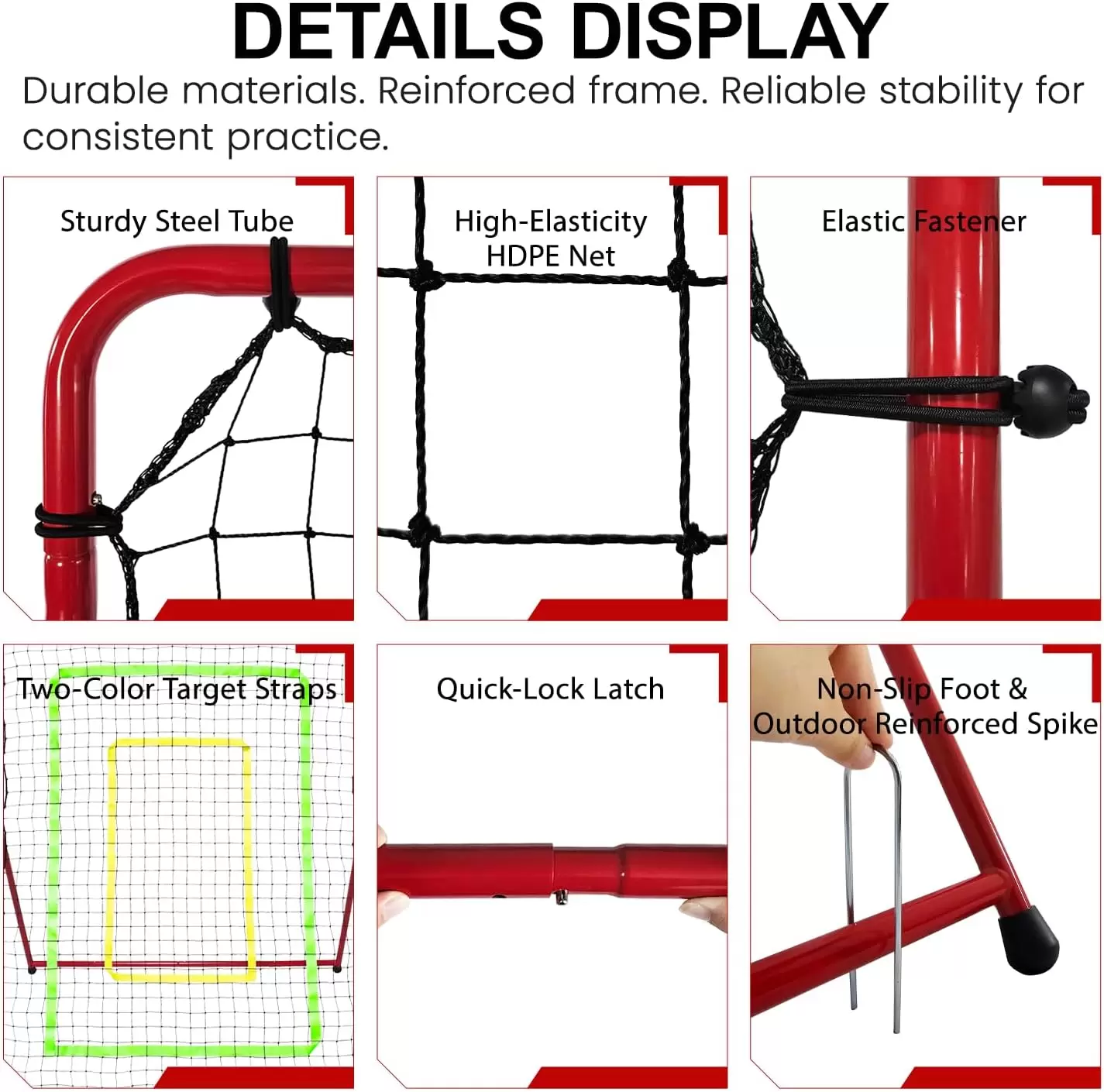 2-1 サイズ変換可能マルチスポーツリバウンドネット II