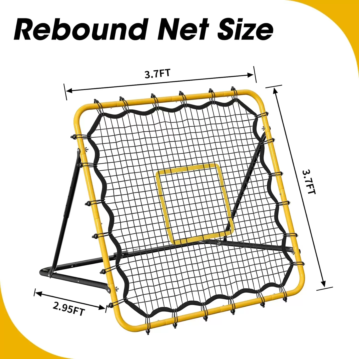 角度調整可能なマルチスポーツリバウンドネット I