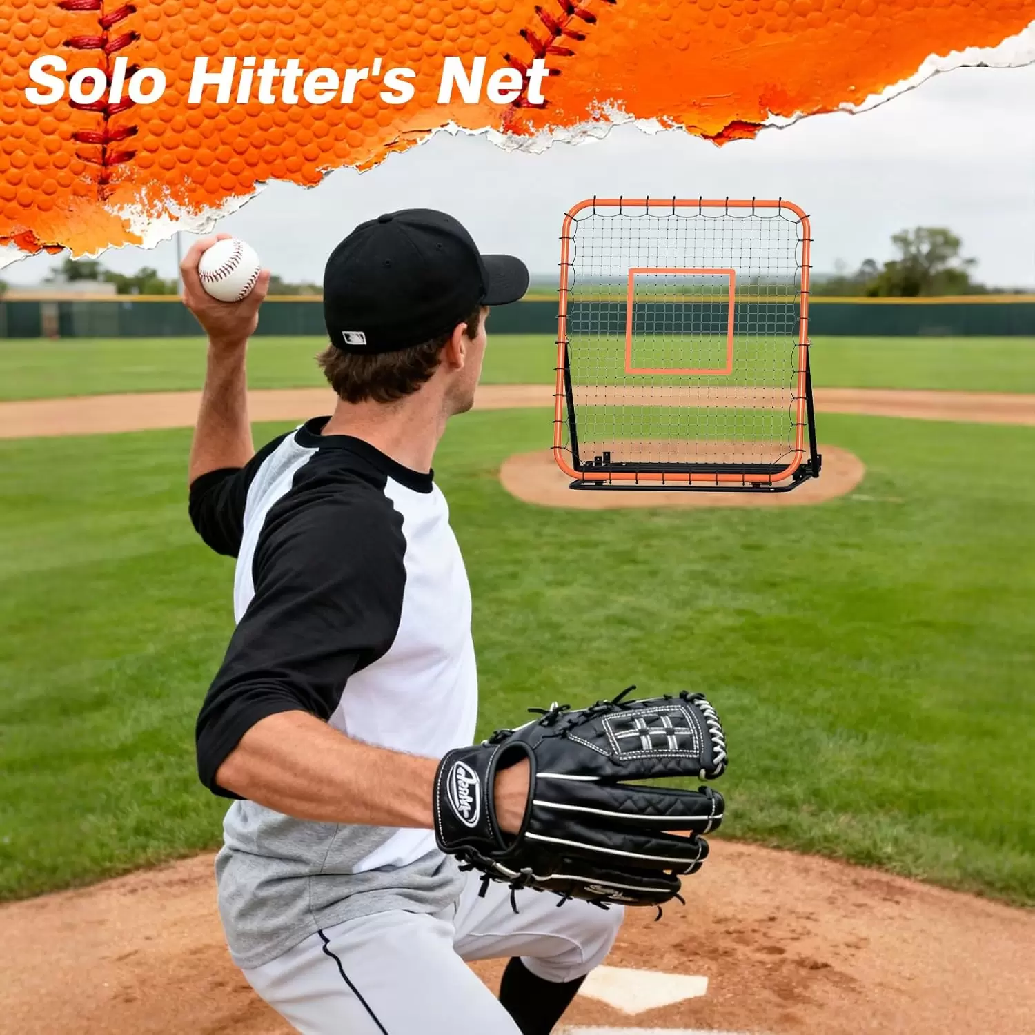 角度調整可能なマルチスポーツリバウンドネット&Iota;&Iota;