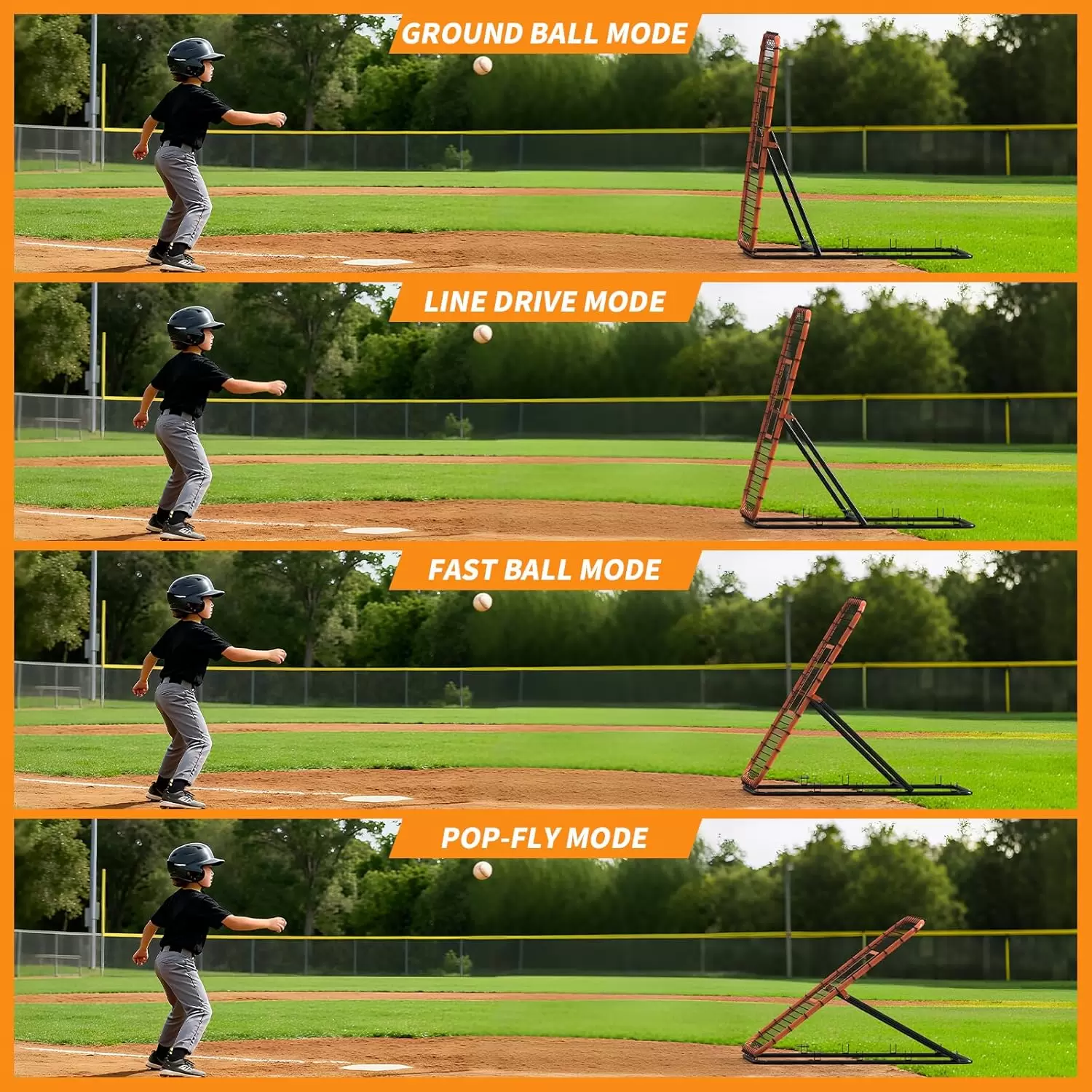 角度調整可能なマルチスポーツリバウンドネット&Iota;&Iota;