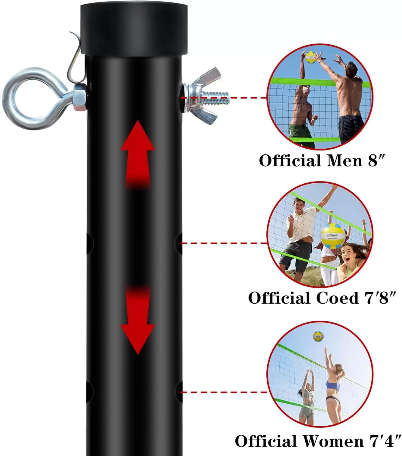 長さ調節可能な多機能バレーボールトレーニングネット