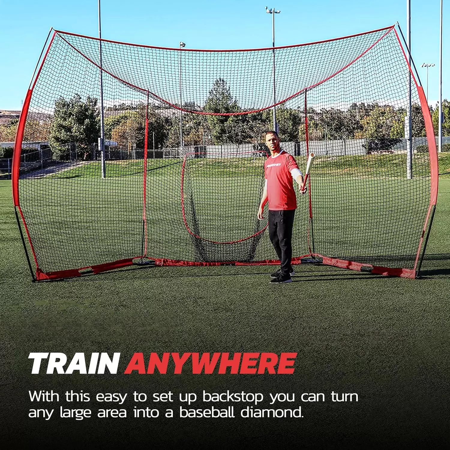 野球とソフトボールのバックストップネット