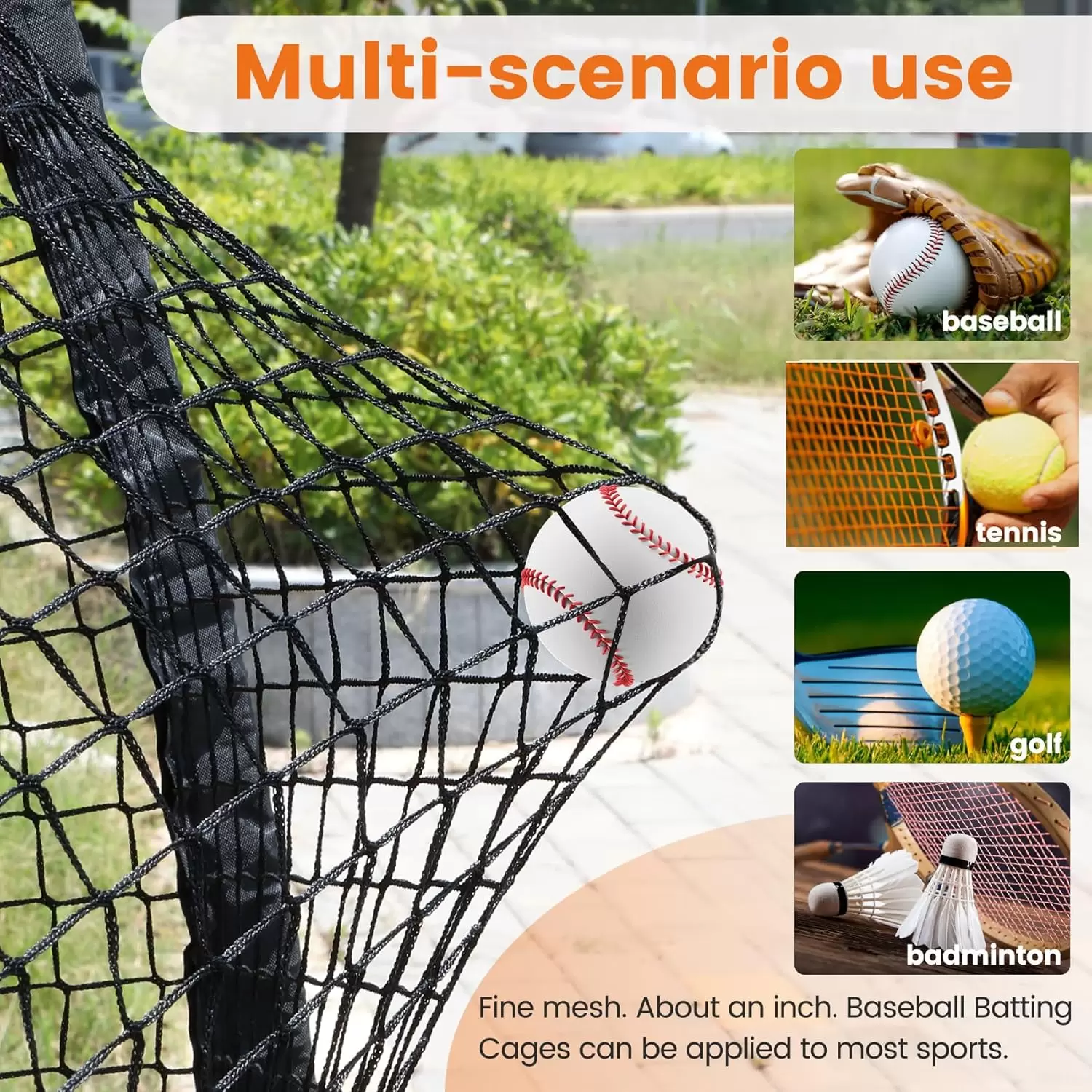 野球・ソフトボール用ケージネット
