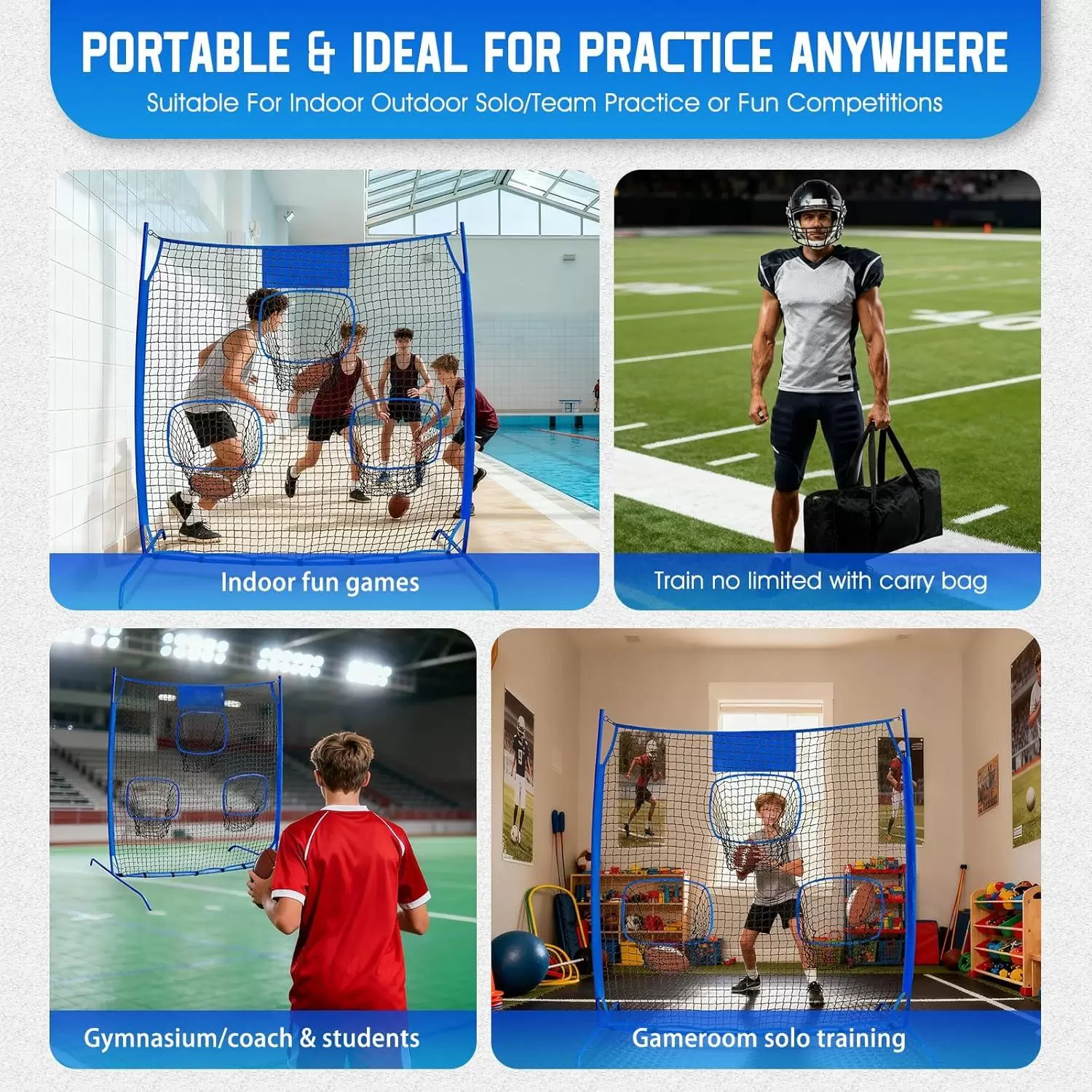 ラグビー投球練習用ネット II