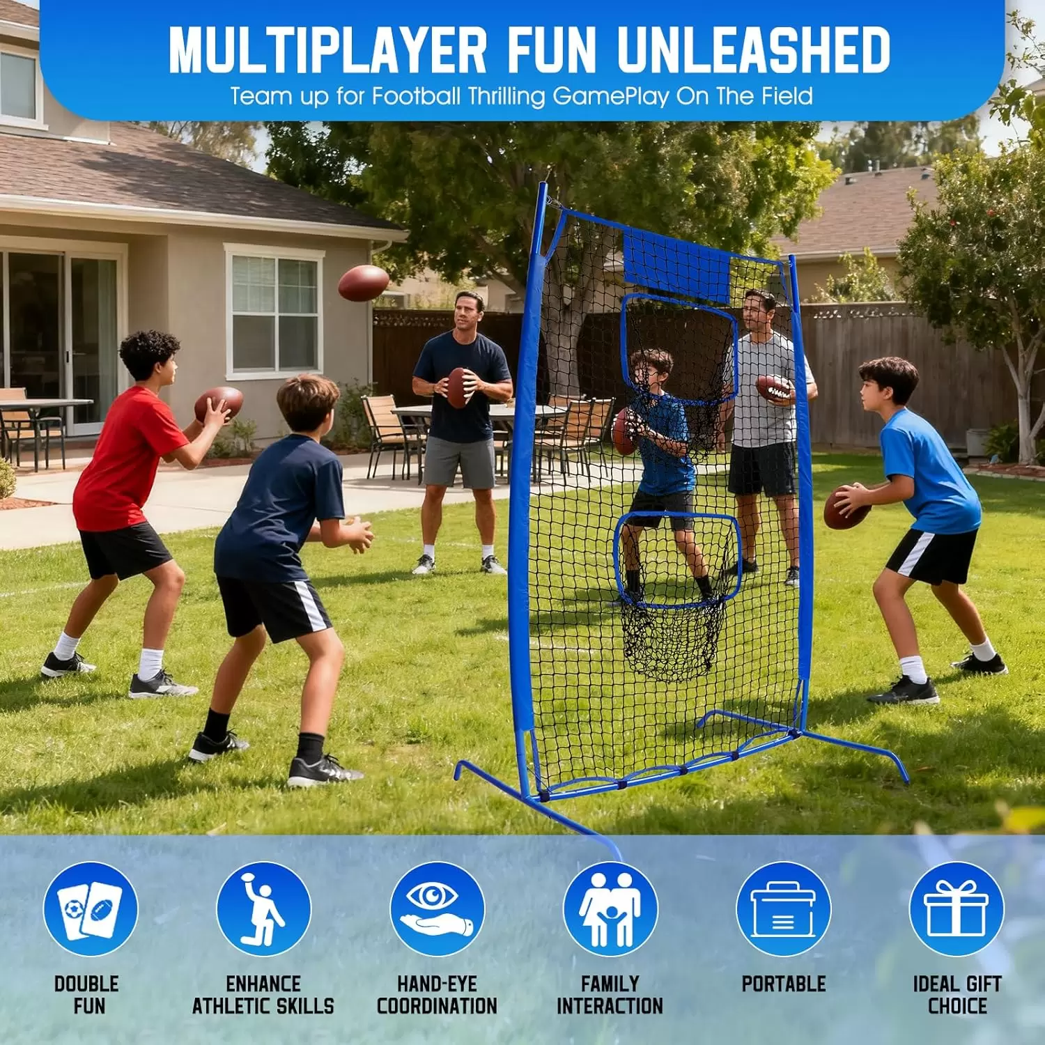 ラグビー投球練習用ネット II