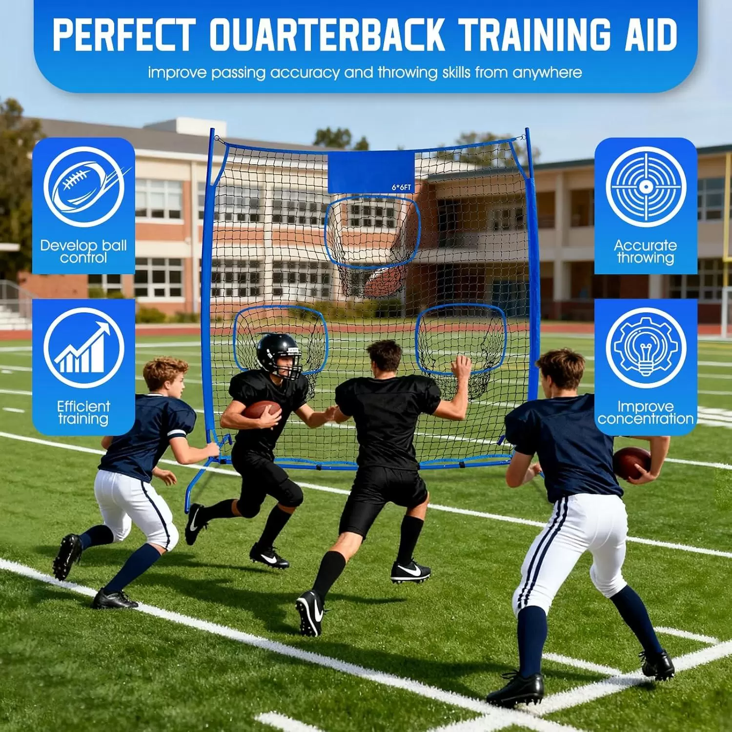 ラグビー投球練習用ネット III