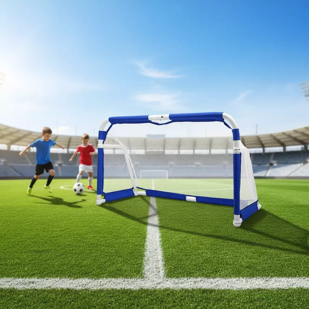 アルミチューブ製折りたたみ式サッカーゴール