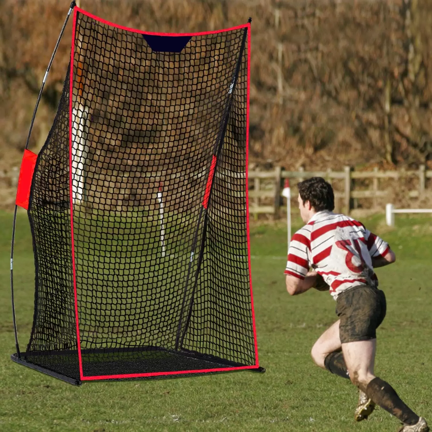 4&times;7フィートのラグビー練習用ネット