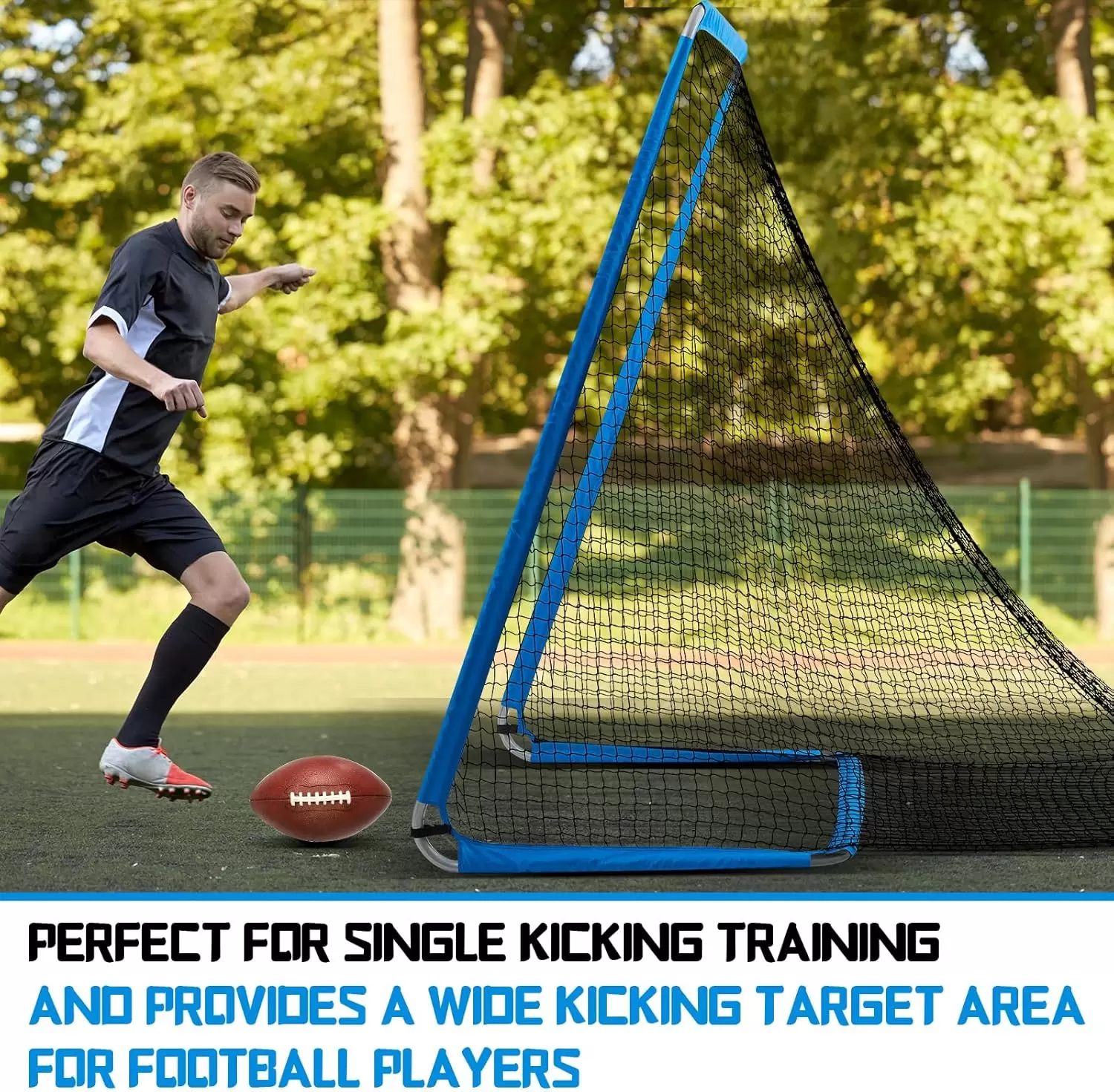 強度ラウンドチューブラグビー練習用ネット